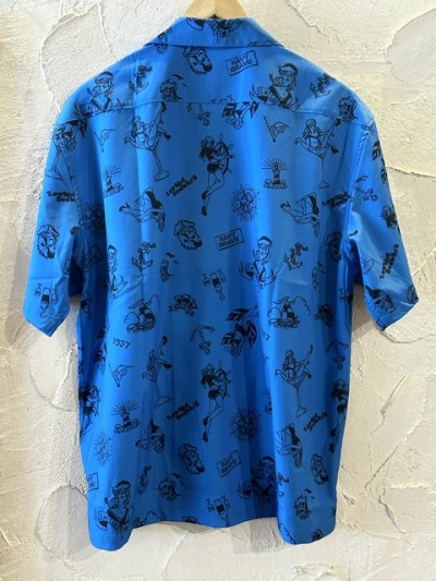 画像2: ALCARZA/OPEN SHIRTS MARINE  BLUE