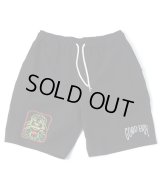 GYMMASTER/GOOD BOY EMBROIDERY SHORTS  BLACK
