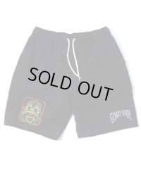 GYMMASTER/GOOD BOY EMBROIDERY SHORTS  BLACK