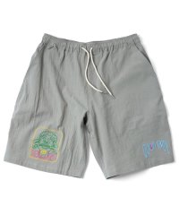 GYMMASTER/GOOD BOY EMBROIDERY SHORTS  GRAY