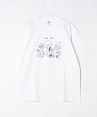画像1: GYMMASTER/TEA TIME T  WHITE