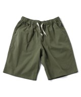 GYMMASTER/STRETCH HERRINGBONE EASY SHORTS OLIVE