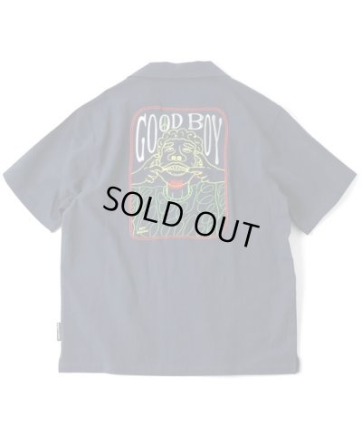 画像1: GYMMASTER/GOOD BOY EMBROIDERY SHIRTS  NAVY