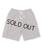 GYMMASTER/STRETCH HERRINGBONE EASY SHORTS  BROWN