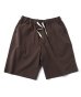 画像1: GYMMASTER/STRETCH HERRINGBONE EASY SHORTS  BROWN (1)
