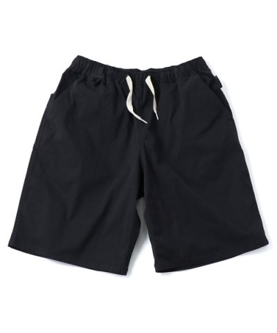 画像1: GYMMASTER/STRETCH HERRINGBONE EASY SHORTS  BLACK