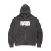 画像1: RATS/PIGMENT DYED ZIP HOODIE  BLACK (1)