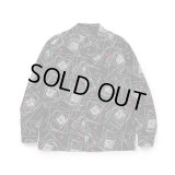 RATS/GEOMETRIC LS SHIRT  BLACK
