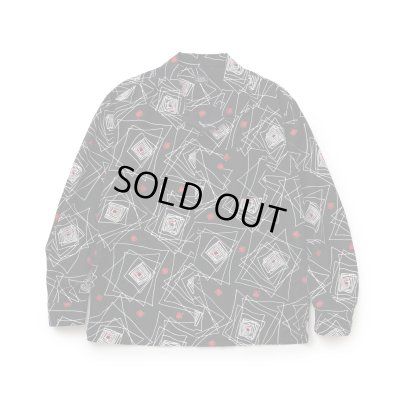 画像1: RATS/GEOMETRIC LS SHIRT  BLACK