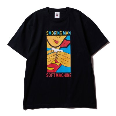 画像1: SOFTMACHINE/SMOKING MAN T  BLACK