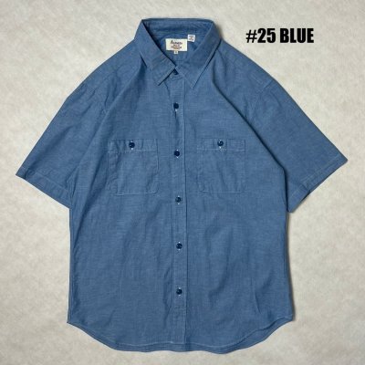画像1: ALCARZA/DUNGAREES WORK SHIRTS  BLUE