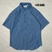 画像1: ALCARZA/DUNGAREES WORK SHIRTS  BLUE (1)