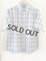 CIAO/OMBRE CHECK SS SHIRT  BLUE