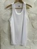 画像1: HANES/NYLON STRETCH MESH TANKTOP  WHITE (1)