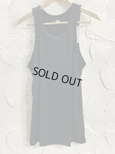 画像1: HANES/NYLON STRETCH MESH TANKTOP  BLACK