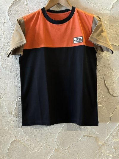 画像1: (SALE30%OFF) THE NORTH FACE/S/S TNF GRAND T  BLACKxORANGE