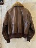 画像4: (USED) GOLDEN BEAR/CWU 45P MODEL LEATHER JKT  BROWN (4)