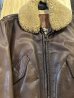 画像7: (USED) GOLDEN BEAR/CWU 45P MODEL LEATHER JKT  BROWN (7)