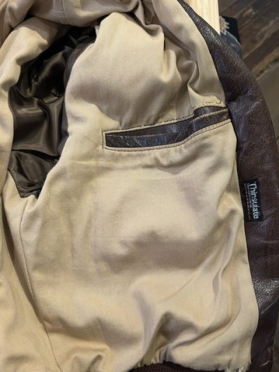 画像11: (USED) GOLDEN BEAR/CWU 45P MODEL LEATHER JKT  BROWN