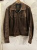 画像1: (USED) VANSON/SUEDE TRUCKER JKT  BROWN (1)