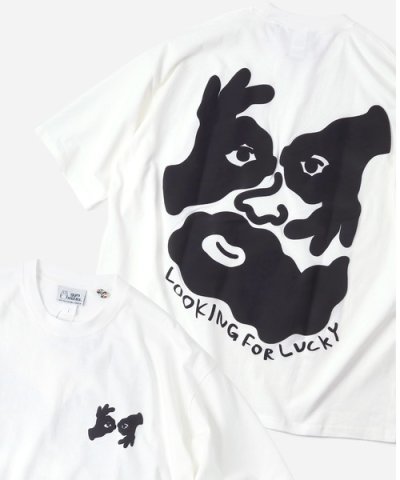 画像1: GYMMASTER/LOOKING FOR LUCKY BIG T  WHITE