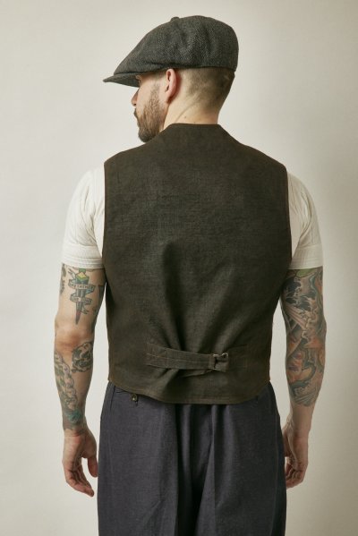画像5: BELAFOTE/RT BALL CHAIN ZIPPER VEST  DORO BROWN