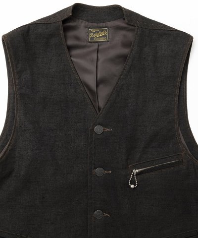 画像8: BELAFOTE/RT BALL CHAIN ZIPPER VEST  DORO BROWN