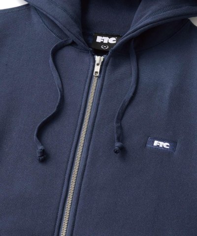 画像2: FTC//SMALL BOX LOGO ZIP UP HOODY NAVY