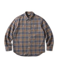 FTC/PLAID NELL SHIRT  GRAY
