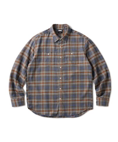 画像1: FTC/PLAID NELL SHIRT  GRAY