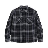 RATS/TARTAN FLANNEL CHECK SHIRT  BLACK