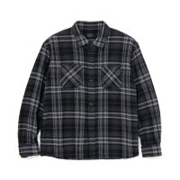 RATS/TARTAN FLANNEL CHECK SHIRT  BLACK