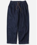 GYMMASTER/STRETCH DENIM TWO TUCK PANT  ONEWASH