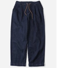GYMMASTER/STRETCH DENIM TWO TUCK PANT  ONEWASH