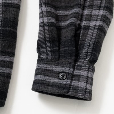画像6: RATS/TARTAN FLANNEL CHECK SHIRT  BLACK