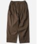 画像1: GYMMASTER/STRETCH TWILL TWO TUCK PANT  BROWN (1)