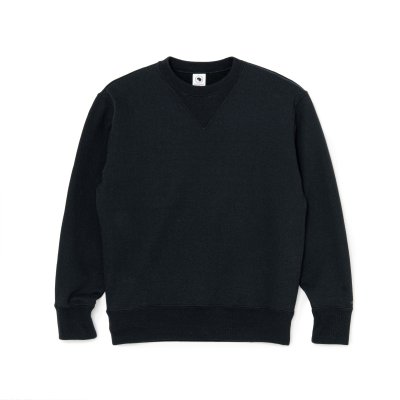 画像1: RATS/V-GAZETTE CREW NECK SWEAT  BLACK