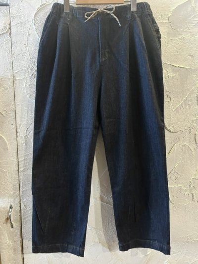 画像2: GYMMASTER/STRETCH DENIM TWO TUCK PANT  ONEWASH