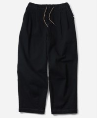 GYMMASTER/STRETCH TWILL TWO TUCK PANT  BLACK