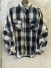 画像1: ALCARZA/HEAVY FLANNEL SHIRT OMBRE BLACK (1)