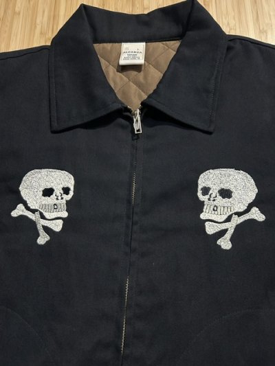 画像4: ALCARZA/DRIZZLER JKT WITH PADDING SKULL  BLACK