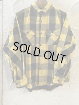ALCARZA/HEAVY FLANNEL SHIRT BUFFALO CHECK  YELLOW