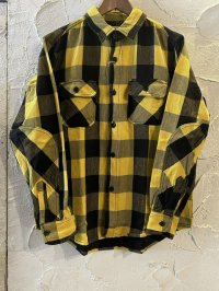 (再入荷) ALCARZA/HEAVY FLANNEL SHIRT BUFFALO CHECK  YELLOW