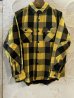 画像1: ALCARZA/HEAVY FLANNEL SHIRT BUFFALO CHECK  YELLOW (1)