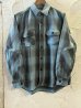 画像1: ALCARZA/HEAVY FLANNEL SHIRT OMBRE BLUE(SAX) (1)