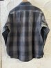 画像2: ALCARZA/HEAVY FLANNEL SHIRT OMBRE GRAY (2)
