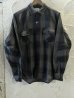 画像1: ALCARZA/HEAVY FLANNEL SHIRT OMBRE GRAY (1)