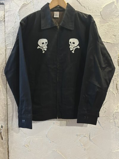 画像2: ALCARZA/DRIZZLER JKT WITH PADDING SKULL  BLACK