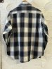 画像2: ALCARZA/HEAVY FLANNEL SHIRT OMBRE BLACK (2)