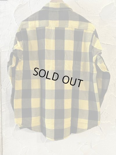 画像2: ALCARZA/HEAVY FLANNEL SHIRT BUFFALO CHECK  YELLOW